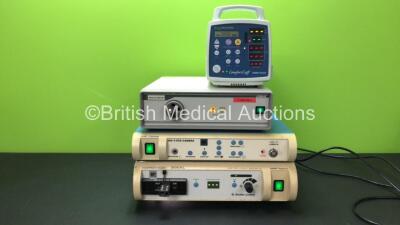 Mixed Lot Including 1 x Criticare Comfort Cuff 506NE Series Patient Monitor, 1 x Xenon XL 300-MT Light Source, 1 x Smith & Nephew 360 3CCD Camera Unit and 1 x Dyonics 300XL Xenon Light Source (All Power Up) *SN 312728666 - FS0075042 - FS0075145 - FS007528