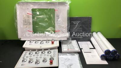 Mixed Lot Including 1 x Panda Scale Plate, 2 xc GE Control Keyboards, 1 x RMI 143D Radiographic Film / Screen, 5 x Pall C20P-CB5 Cassettes and 1 x Wisconsin X-Ray Test Cassette