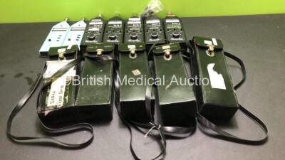 Job Lot of Sound Level Meters Including 2 x Kamplex KM4 Sound Level Meters and 5 x Kamplex SLM 3 Sound Level Meters