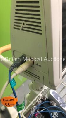 Philips SureSigns VS3 Patient Monitor on Stand with SpO2 and NIBP Options,1 x SpO2 Finger Sensor and 1 x BP Hose and Cuff (Powers Up) *G* * SN CN23147651 * - 4