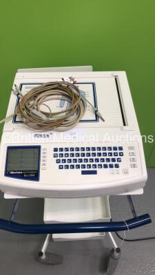 Mortara Instrument ELI 250 ECG Machine on Stand with 1 x 10-Lead ECG Lead (Powers Up) * SN 108370004706 * - 2