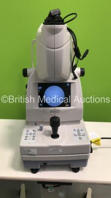 Topcon TRC-NW8 Non-Mydriatic Retinal Camera on Topcon ATE-600 Motorized Table (Powers Up-Damage to Table-See Photos) * SN 087109 * * Mfd 2014 * - 4