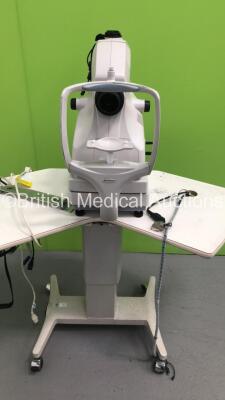 Topcon TRC-NW8 Non-Mydriatic Retinal Camera on Topcon Motorized Table (Powers Up-Damage to Switch on Table-See Photos) * SN 086719 * * Mfd 2012 * - 17