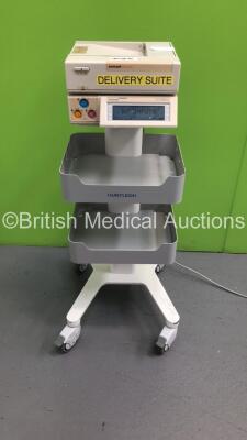 SonicAid TeamCare Fetal Monitor with SonicAid TeamCare Printer Attachment on Stand (Powers Up) * Equip No 012650 / 040010 *