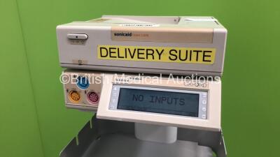 SonicAid TeamCare Fetal Monitor with SonicAid TeamCare Printer Attachment on Stand (Powers Up) * Equip No 012650 / 040010 * - 3