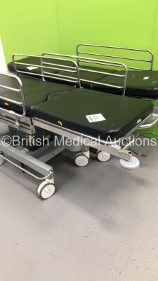 2 x Portsmouth Surgical Equipment QA2 Hydraulic Patient Trolleys with Cushions (Hydraulics Tested Working) - 5