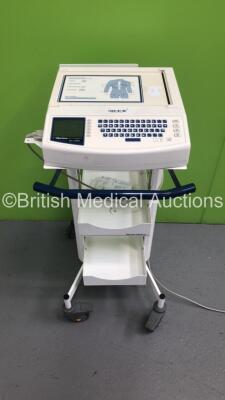 Mortara Instrument ELI 250 ECG Machine on Stand with 1 x 10-Lead ECG Lead (Powers Up)