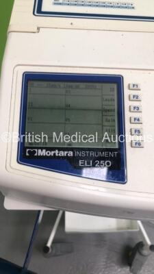 Mortara Instrument ELI 250 ECG Machine on Stand with 1 x 10-Lead ECG Lead (Powers Up) - 3