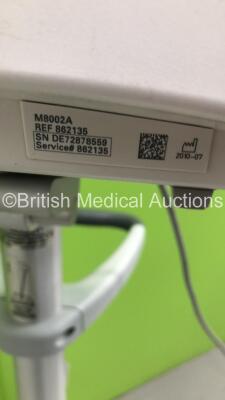 Philips IntelliVue MP30 Anesthesia Patient Monitor Ref 862135 on Stand (Powers Up-Small Crack To Casing-See Photo) * Mfd 2010 * - 8