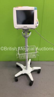 Philips IntelliVue MP50 Anesthesia Patient Monitor Ref 862116 on Stand (Powers Up) * Mfd 2010 * - 2