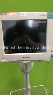 Philips IntelliVue MP50 Anesthesia Patient Monitor Ref 862116 on Stand (Powers Up) * Mfd 2010 * - 5