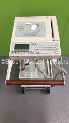 Agilent PageWriter 200 ECG Machine on Stand with 1 x 10-Lead ECG Lead (Powers Up) * SN CND4943866 * - 2
