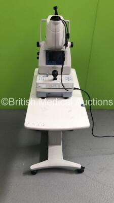 Topcon TRC-NW8 Non-Mydriatic Retinal Camera on Topcon Motorized Table (Powers Up) * SN 086507 * * Mfd 2011 *