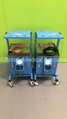 2 x Diathermy/Electrosurgical Suction Trolleys