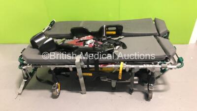 2 x Ferno Pegasus Hydraulic Ambulance Stretchers with 2 x Mattresses (Hydraulics Tested Working)