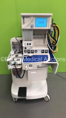 Spacelabs Healthcare Blease Sirius Anaesthesia Machine with 990 Ventilator Front Panel Software Version V700900 10.07 / Control Board Software Version V700900 9.62,Absorber,Bellows,Oxygen Mixer and Hoses (Powers Up) * Asset No FS 0128645 *