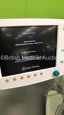 Datex-Ohmeda Aespire View Anaesthesia Machine Software Version 6.30 with Bellows,Absorber,Oxygen Mixer and Hoses (Powers Up) - 2