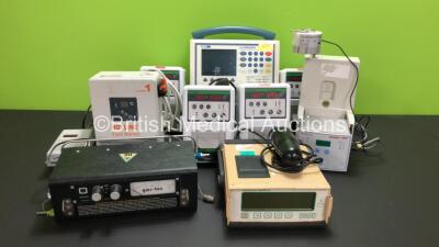 Mixed Lot Including 1 x Novalung HumiCare 200N Humidifier, 1 x Bard Bladder Scanner with Probe, 1 x RE Gas-Tec R2 Unit, 1 x Hotline Level 1 Fluid Warmer, 4 x Fresenius Optima 3 Infusion Pumps and 1 x Cardiodynamics Bio Z Hemodynamic Monitor