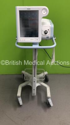 Philips Respironics V60 Ventilator on Stand Software Version 2.30 / Software Options AVAPS-C-Flex-Ramp (Powers Up) * SN 100003608* * Mfd 2009 *