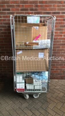 Cage of Mixed Consumables Including Inadine PVP Non Adherent Dressings, Tensoplast and Incumed Abbocath Cannula (Cage Not Included - Majority Out of Date)