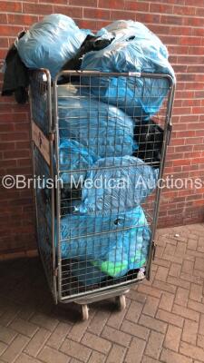 Cage of Mixed Ambulance Uniforms (Mix of Sizes - Cage Not Included)