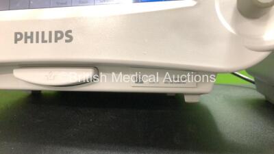 3 x Philips IntelliVue MP30 Patient Monitors (All Power Up with Cracked Casing-See Photos) *Mfd's 2008 - 2013 - 2005* - 3
