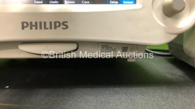 3 x Philips IntelliVue MP30 Patient Monitors (All Power Up with Cracked Casing-See Photos) *Mfd's 2008 - 2013 - 2005* - 4