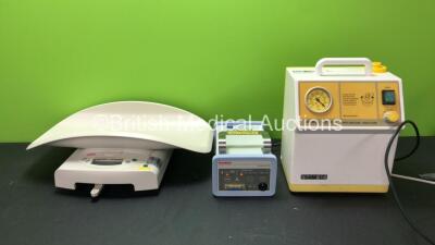 Mixed Lot Including 1 x Seca 384 Baby Weighing Scales (Untested Due to No Batteries) 1 x KanMed Opoeratherm 202W Unit (Powers Up with Missing Button and Alarm-See Photo) 1 x SAM 12 Suction Unit (Powers Up with Missing Cup)