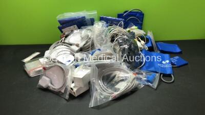 Job Lot of Patient Monitoring Cables and BP Cuffs