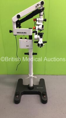 Wild Heerbrugg Surgical Microscope with 2 x 10x/21 Eyepieces and 1 x f250mm Lens (Unable to Test Due to Cut Cable) * Asset No FS 0127092 *