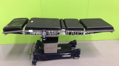 Eschmann T20-M+ Electric Operating Table Model T2MB-9D-1364 with Controller and Cushions * Complete * (Powers Up and Tested Working) * Asset No FS 0127036 * * Mfd 2009 *