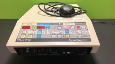 ConMed Aspen Excalibur Plus PC Electrosurgical / Diathermy Unit with Footswitch (Powers Up)