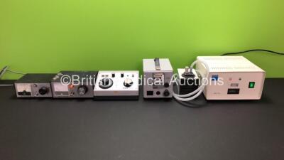 Job Lot of 6 x Microscope Power Supplies Including 1 x Zeiss HBIO 100 and 1 x Zeiss MC 63 *100654M*