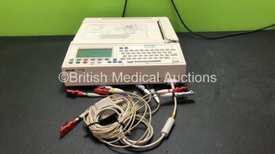 Philips Pagewriter 200 ECG Machine with 1 x 10 Lead ECG Lead (Powers Up with Damage-See Photo) *SN US00607164*