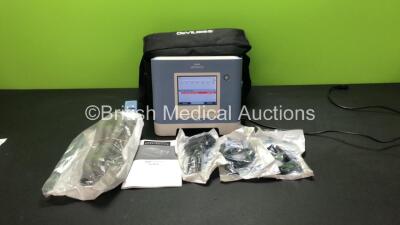 Philips Respironics Trilogy 100 Ventilator Software Version 11.5 with 1 x Philips Ref 1055804 Battery and Accessories in Carry Bag (Powers Up) *SN TV111101126*
