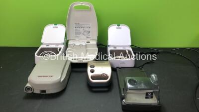 Mixed Lot Including 2 x Philips Respironics Innospire Deluxe Nebulisers (Both Power Up) 1 x Philips Respironics Porta Neb Nebulizer (Powers Up) 1 x Respironics Inspiration Elite Nebulizer (No Power) 1 x Devilbiss Horizon Model 8001 Nebulizer (Powers Up) 1