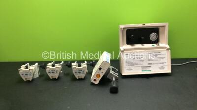 Mixed Lot Including 3 x B Braun Perfusor fm Clamps, 1 x Drager etCO2+ Resp Module and 1 x Smith & Nephew 02-1101E Nebulizer (Powers Up)