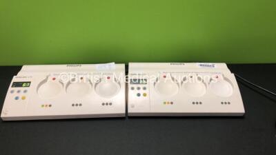 2 x Philips Avalon CTS Fetal Transducer Systems (Both Power Up)