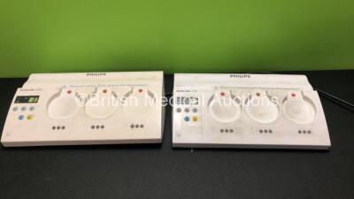 2 x Philips Avalon CTS Fetal Transducer Systems (Both Power Up)