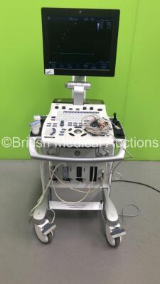 GE Vivid S6 Flatscreen Ultrasound Scanner *Mfd - 05/2013* Application Software Version 12.2 Revision Build 53, System Software Version - 7.0.10 with 1 x 12L-RS Transducer / Probe, 1 x 3Sc-RS Transducer / Probe, 1 x TE 100024 Transducer / Probe and 3 Lead 