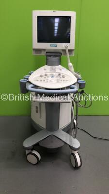 Siemens Antares Sonoline Ultrasound Scanner *Mfd - 2005* Software Version - 3.0.096A with 1 x EC9-4 Transducer / Probe, 1 x CH4-1 Transducer / Probe and Mitsubishi P91D Printer (Powers Up) *112497*