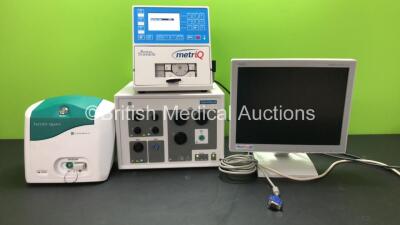 St Jude Medical Tactisys Quartz Ref PN -004300 Force Ambulation Catheter Unit (Untested Due to No Power Supply) 1 x Boston Scientific metriQ Irrigation Pump (Powers Up) 1 x GE CLab II Plus 64 Amplifier Unit (Powers Up) NEC Multi Sync LCD Monitor (No Power