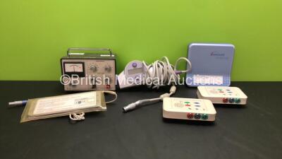 Mixed Lot Including 1 x APC Type E4164 External Pulse Generator, 1 x Sensor Care Chair Sensor, 1 x Boston Scientific MD5 Probe, 1 x Zoom Wireless Transmitter and 2 x Sensor Care SCS10 Self Calibrating Control Units *SN1007190214 - 1007200214 - 10220 - FS0