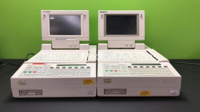 2 x Hewlett Packard Pagewriter XLi ECG Machines (Both Power Up with Blank Display Screen-See Photo)