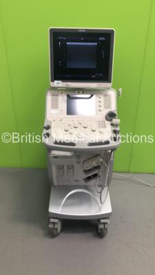 Toshiba Aplio MX SSA-780A Flat Screen Ultrasound Scanner *S/N 99A0992026** **Mfd 09/2009** with 1 x Transducer / Probe (PLT-1204BT) and Sony UP-D897 Digital Graphic Printer (Powers Up - Small Marks to Trims)