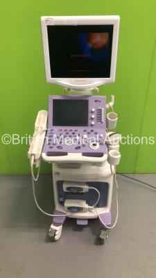 Aloka Prosound Alpha 6 Ultrasound Scanner *S/N X0068527* **Mfd 2012** with 2 x Transducers / Probes (UST-9124 and UST-9123) and Sony UP-D897 Digital Graphic Printer (HDD REMOVED - Scuffs to Trims)