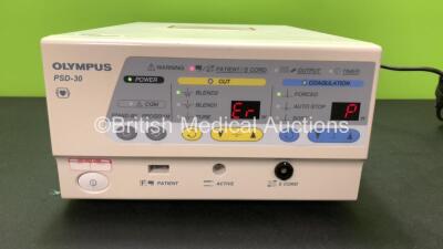 Olympus PSD-30 Electrosurgical Unit (Powers Up with Error) *FS0126158 - 7110128*