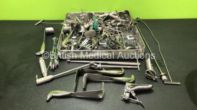Job Lot of Various Surgical Instruments in Metal Tray