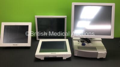 Job Lot Including 1 x Philips IntelliVue MP90 Anestesia Unit with ELO Monitor and 3 x Philips Monitors