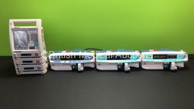 Job Lot Including 2 x Carefusion Alaris PK and 1 x Carefusion Alaris CC Syringe Pumps with 1 x Baxter Colleague 3 CXE Infusion Pump (All Draw Power)